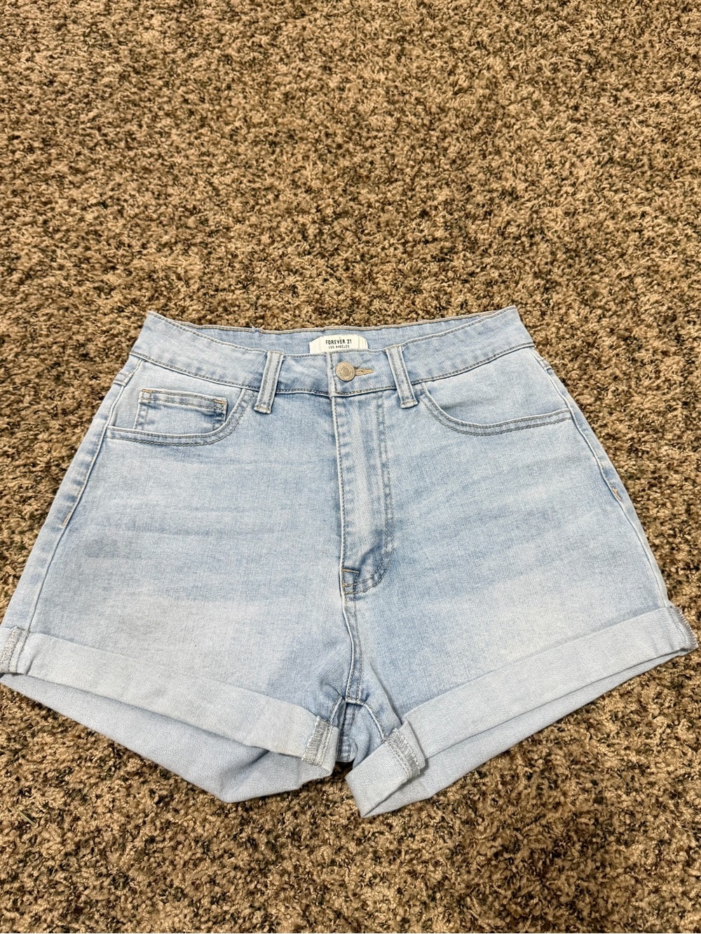 Forever 21 High-Rise Denim Shorts